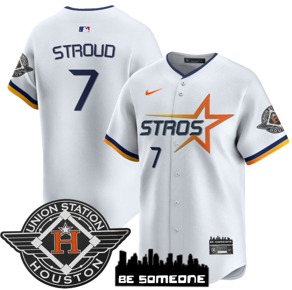 Houston Astros 2025 City Connect Vapor Premier Limited Jersey - All Stitched White CJ Stroud - 7