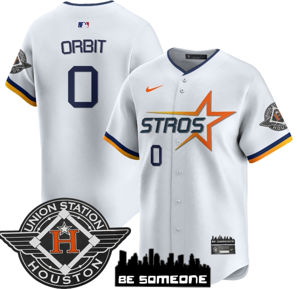 Houston Astros 2025 City Connect Vapor Premier Limited Jersey - All Stitched White Orbit - 0
