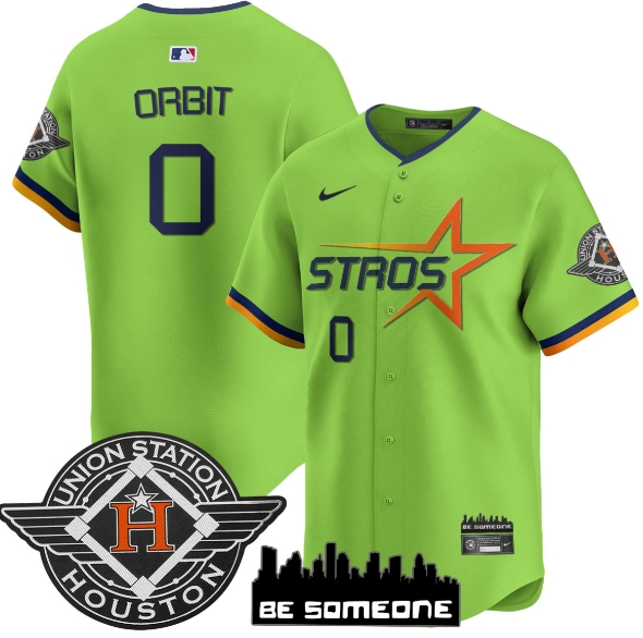 Houston Astros 2025 City Connect Vapor Premier Limited Jersey - All Stitched green #0