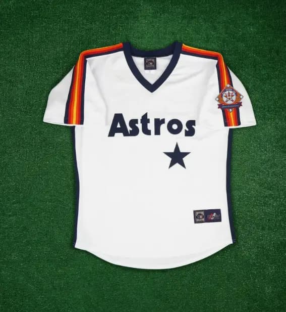 Houston Astros 25th Anniv. Cooperstown Men's Home White Jersey