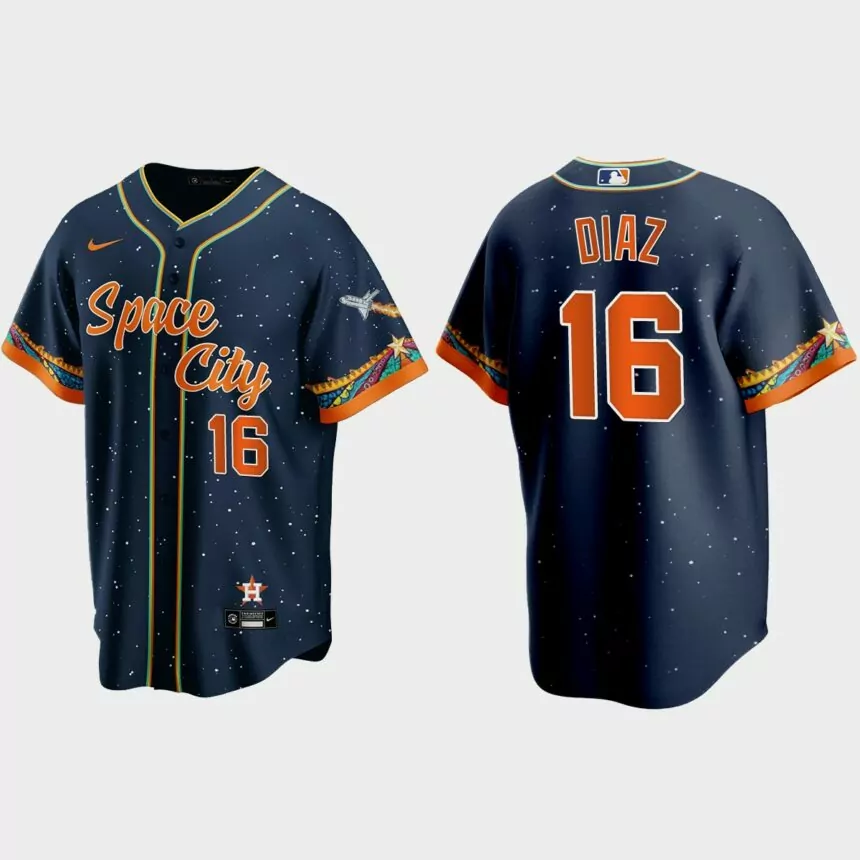 Houston Astros Aledmys Diaz 2021 City Connect Replica Jersey – Navy