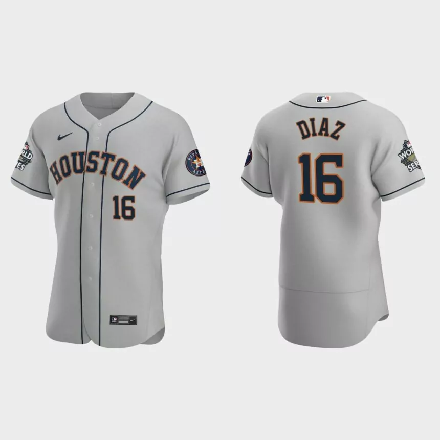 Houston Astros Aledmys Diaz 2022 World Series Gray Authentic Jersey