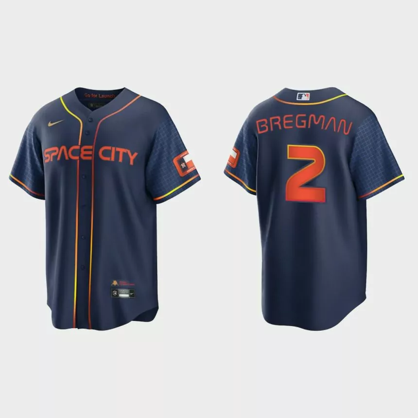 Houston Astros Alex Bregman 2022 City Connect Replica Jersey – Navy