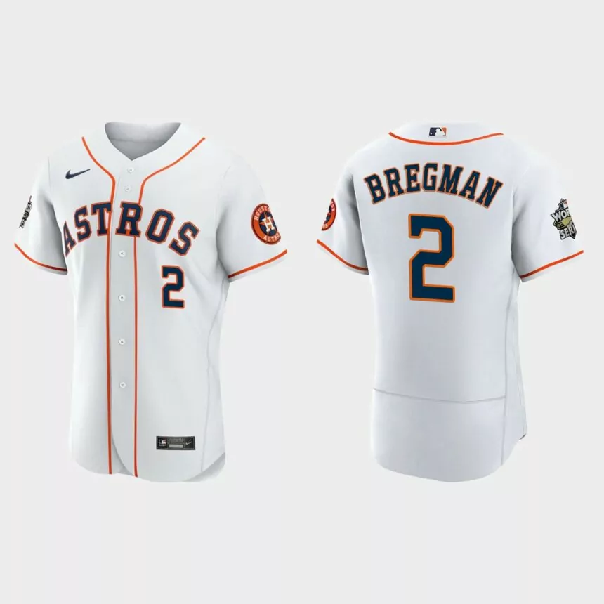 Houston Astros Alex Bregman 2022 World Series White Authentic Jersey