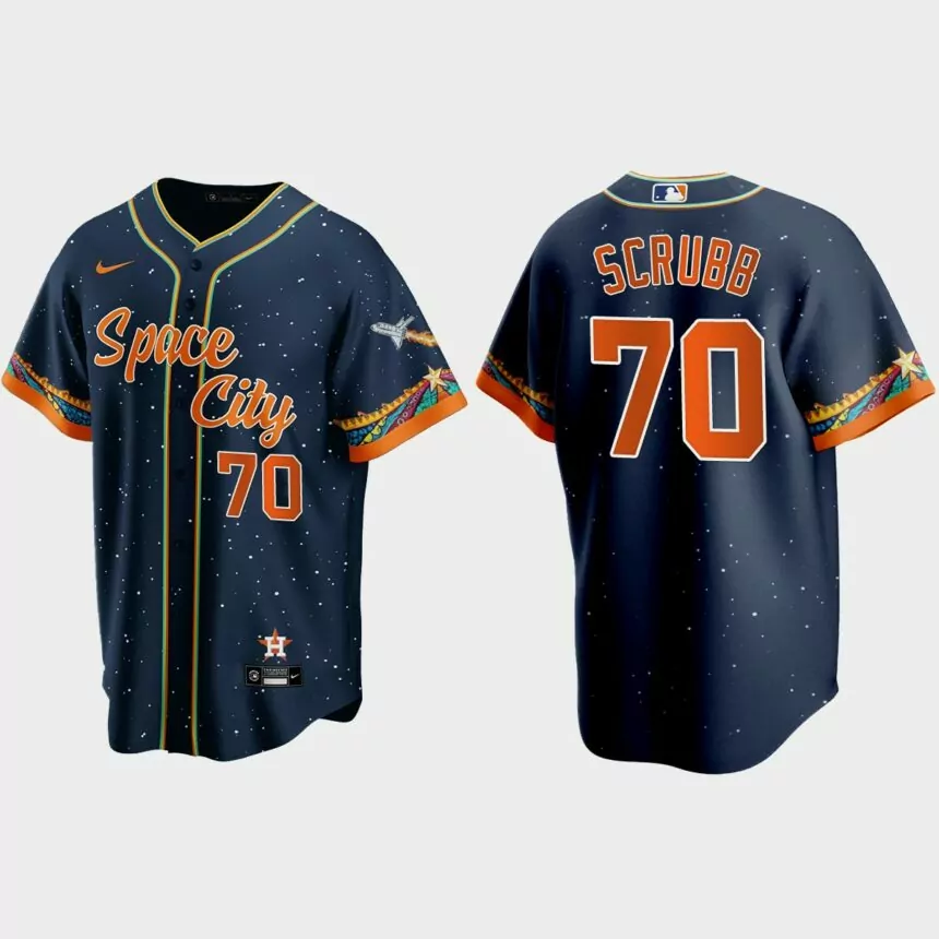Houston Astros Andre Scrubb 2021 City Connect Replica Jersey – Navy