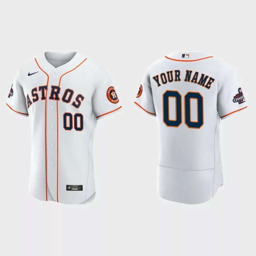 Houston Astros Custom 2022 World Series Champions White Authentic Jersey