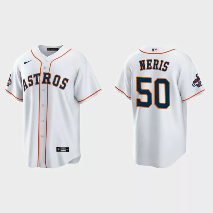 Houston Astros Hector Neris 2022 World Series Champions White Replica Jersey
