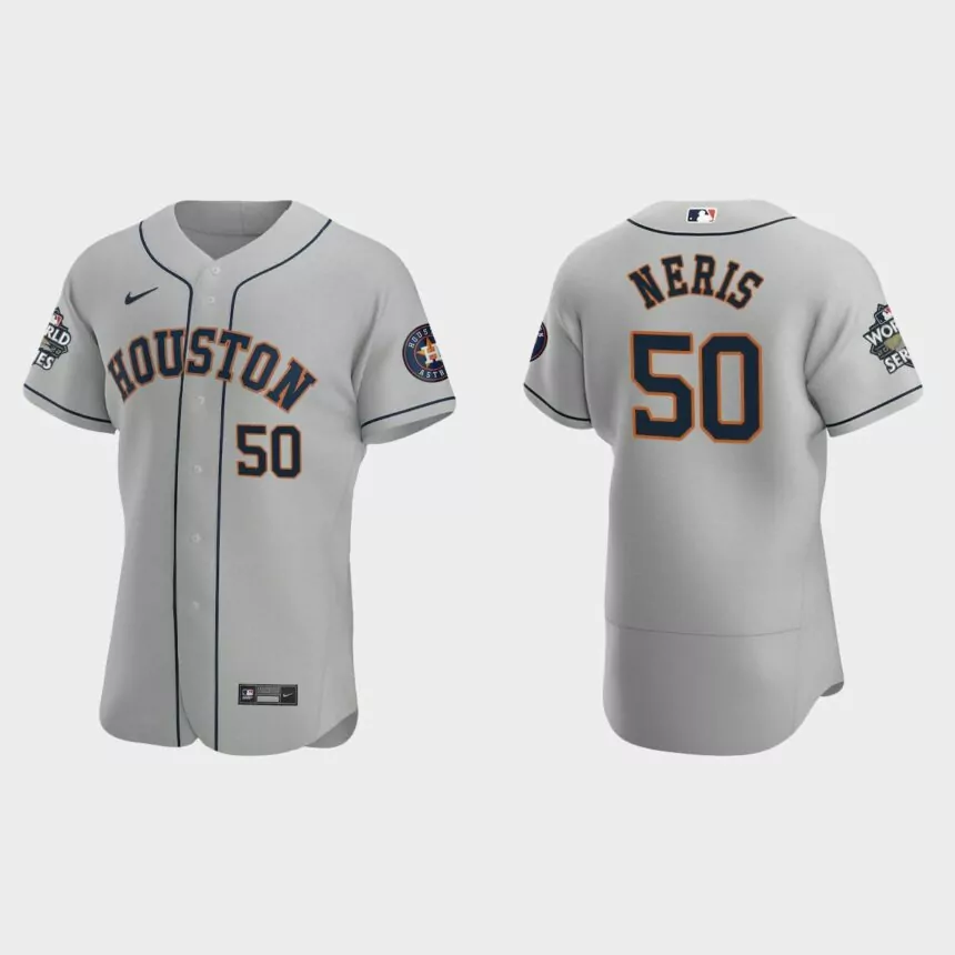 Houston Astros Hector Neris 2022 World Series Gray Authentic Jersey