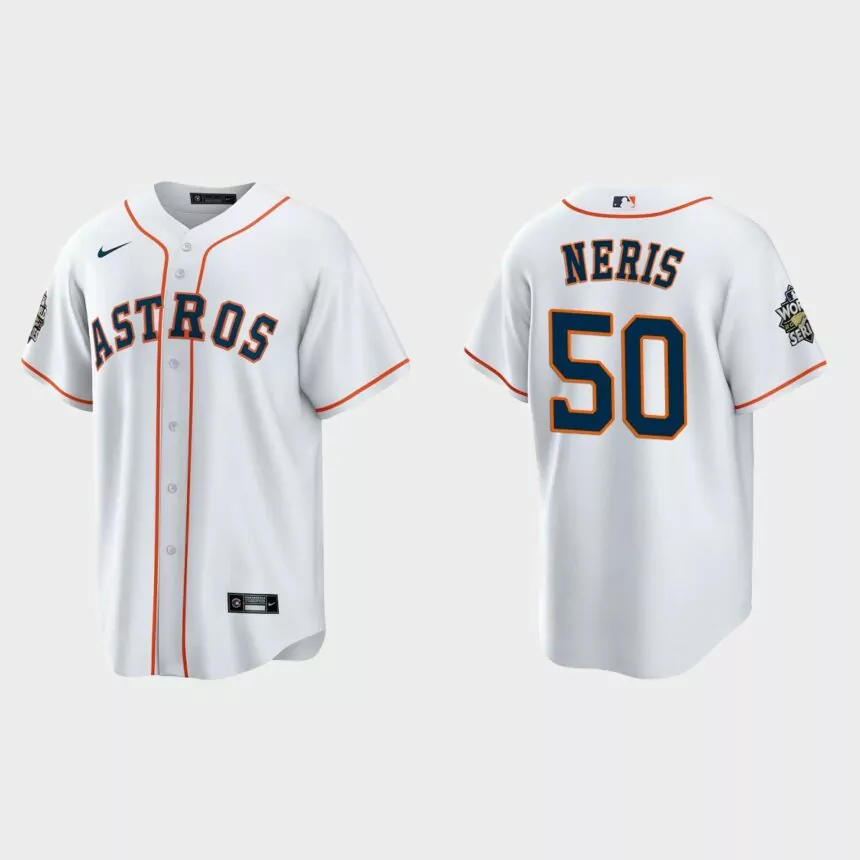 Houston Astros Hector Neris 2022 World Series White Replica Jersey
