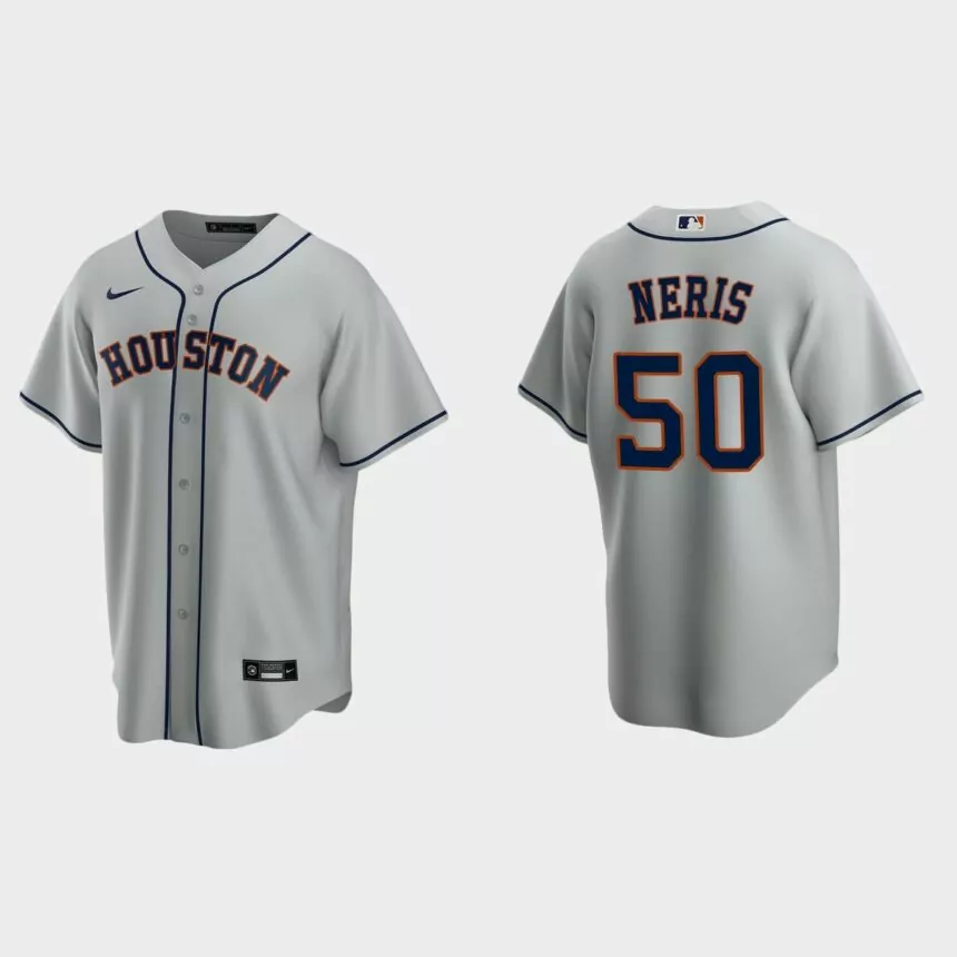 Houston Astros Hector Neris Replica Road Jersey – Gray