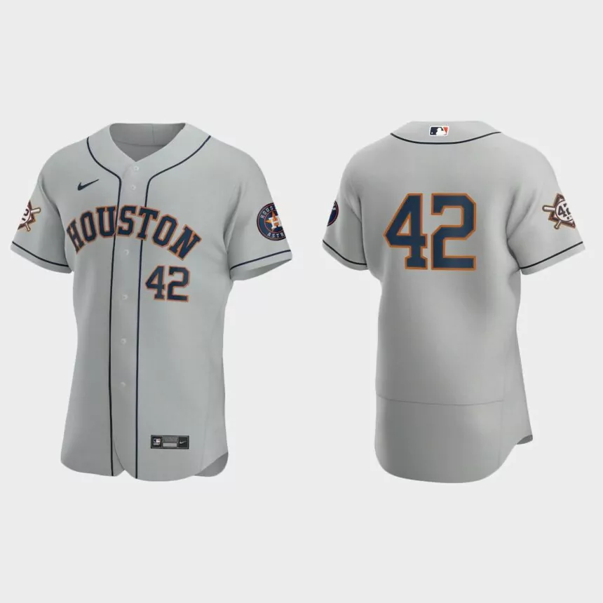 Houston Astros Jackie Robinson Day Authentic Jersey – Gray