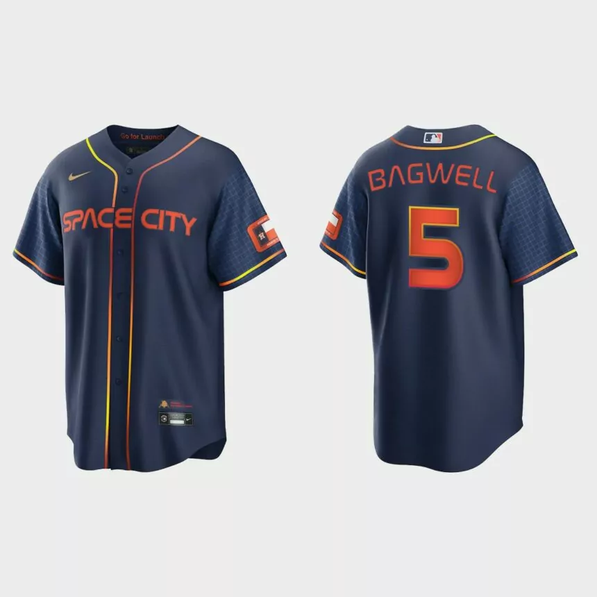 Houston Astros Jeff Bagwell 2022 City Connect Replica Jersey – Navy