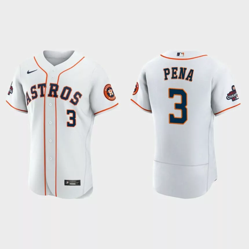 Houston Astros Jeremy Pena 2022 World Series Champions White Authentic Jersey