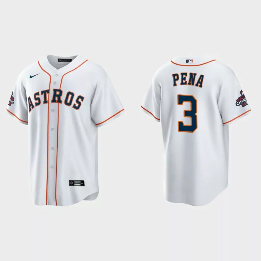 Houston Astros Jeremy Pena 2022 World Series Champions White Replica Jersey
