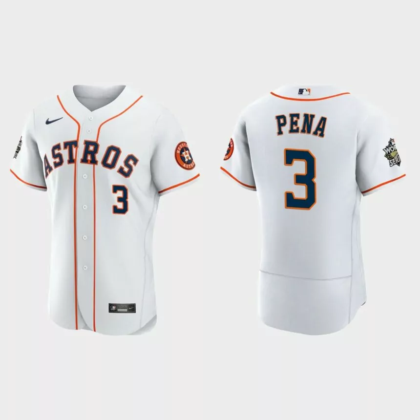 Houston Astros Jeremy Pena 2022 World Series White Authentic Jersey