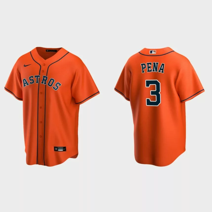 Houston Astros Jeremy Pena Replica Alternate Jersey – Orange
