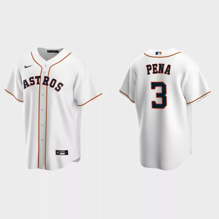 Houston Astros Jeremy Pena Replica Home Jersey – White