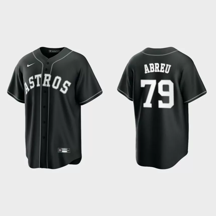Houston Astros Jose Abreu Replica Official Jersey – Black White