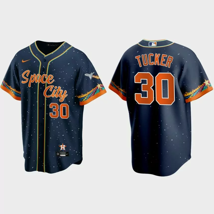 Houston Astros Kyle Tucker 2021 City Connect Replica Jersey – Navy
