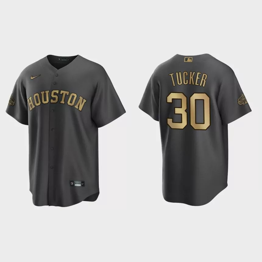 Houston Astros Kyle Tucker 2022 MLB All-Star Game Replica Jersey – Charcoal