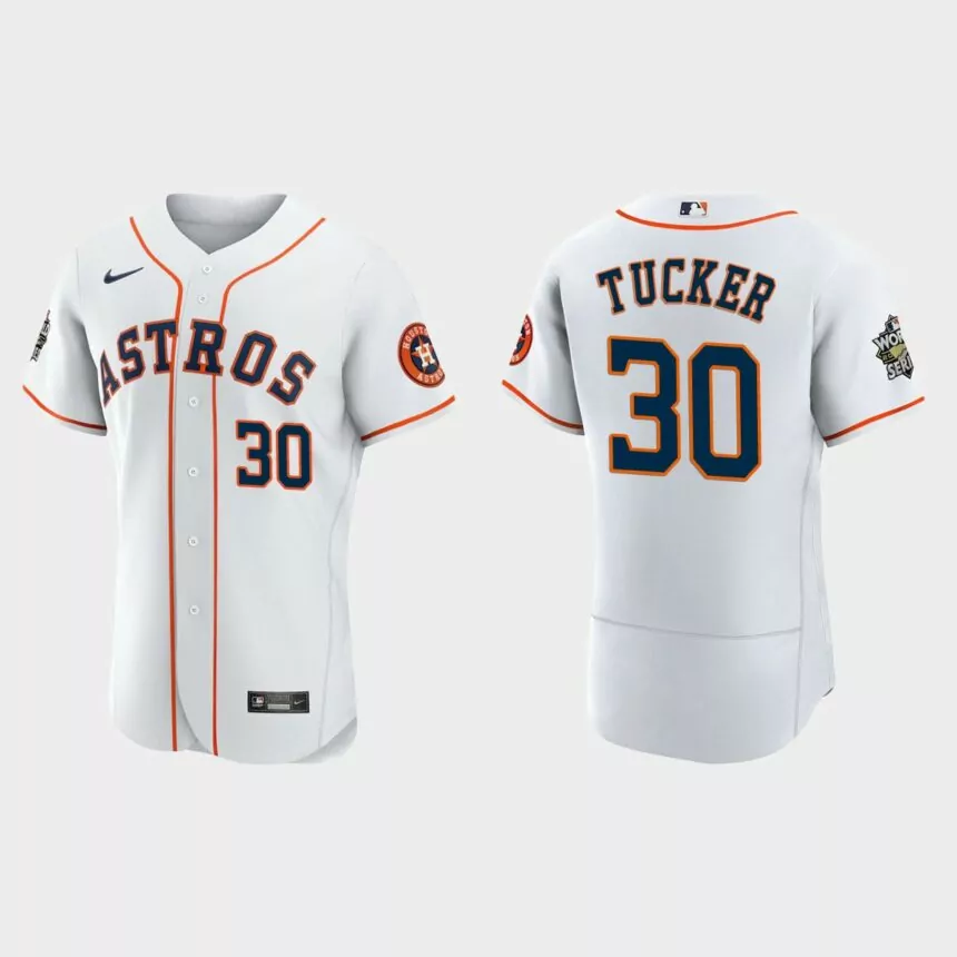 Houston Astros Kyle Tucker 2022 World Series White Authentic Jersey