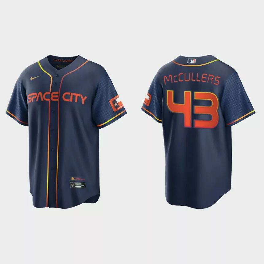 Houston Astros Lance McCullers 2022 City Connect Replica Jersey – Navy