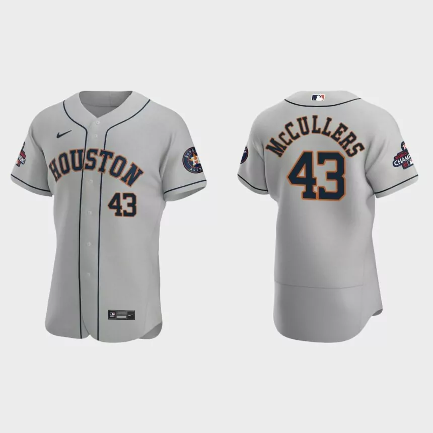 Houston Astros Lance McCullers 2022 World Series Champions Gray Authentic Jersey