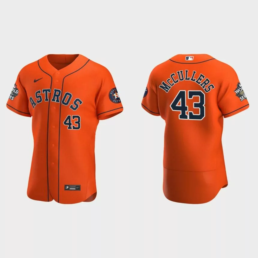 Houston Astros Lance McCullers 2022 World Series Orange Authentic Jersey