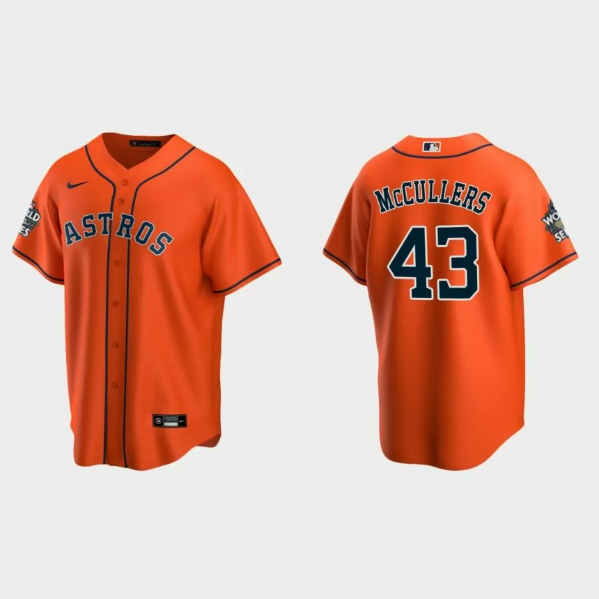Houston Astros Lance McCullers 2022 World Series Orange Replica Jersey