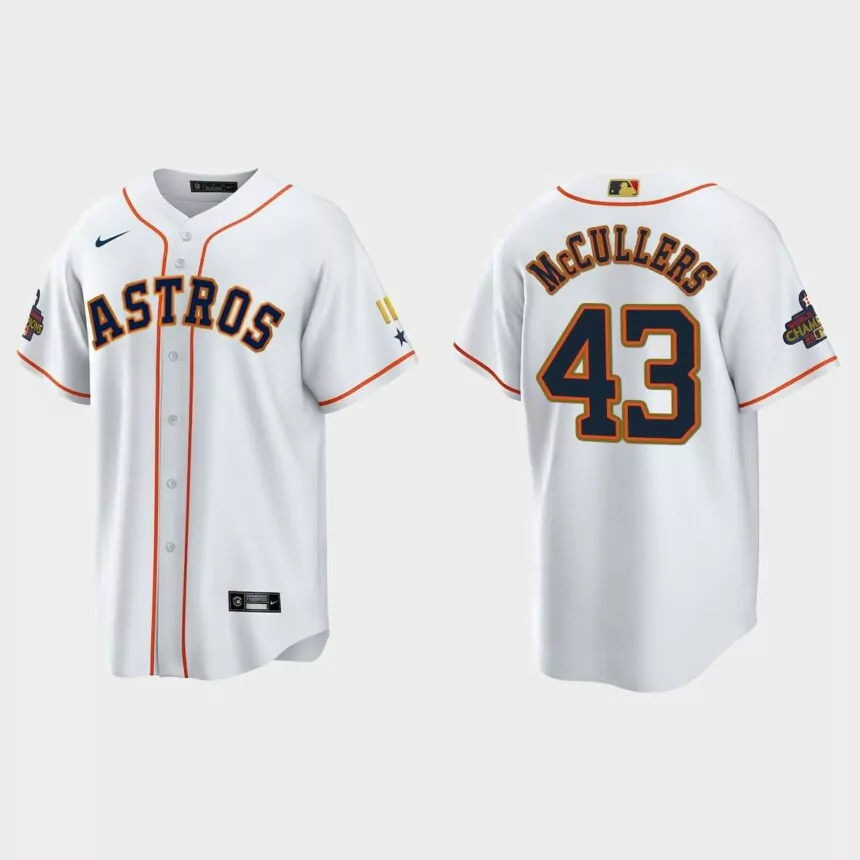 Houston Astros Lance McCullers 2023 Gold Program Jersey – White