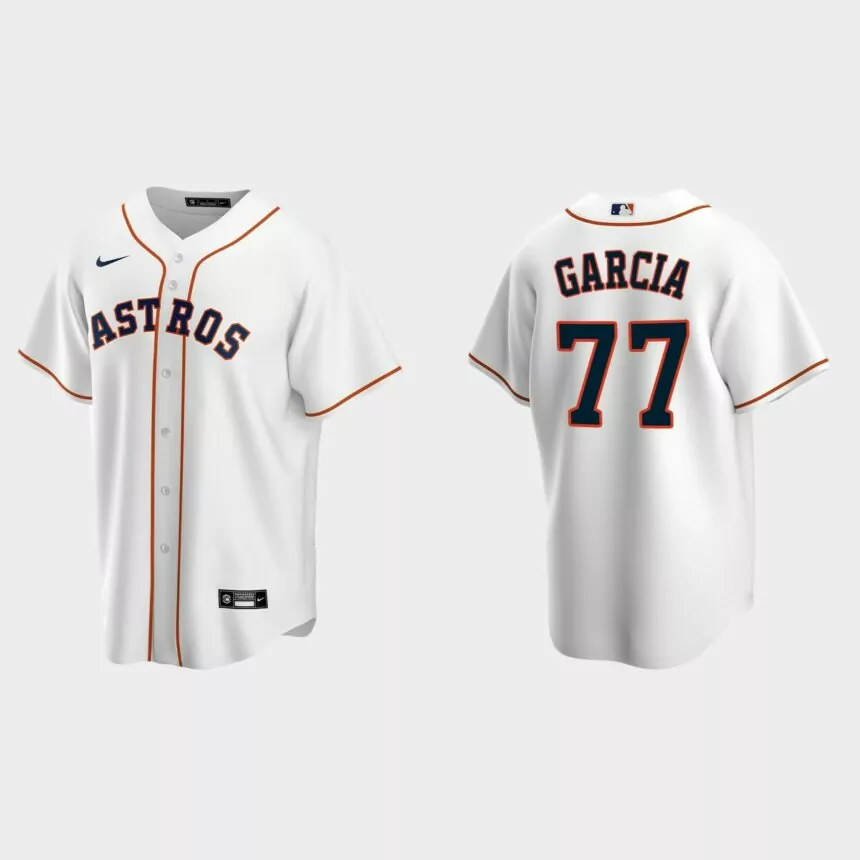 Houston Astros Luis Garcia Replica Home Jersey – White