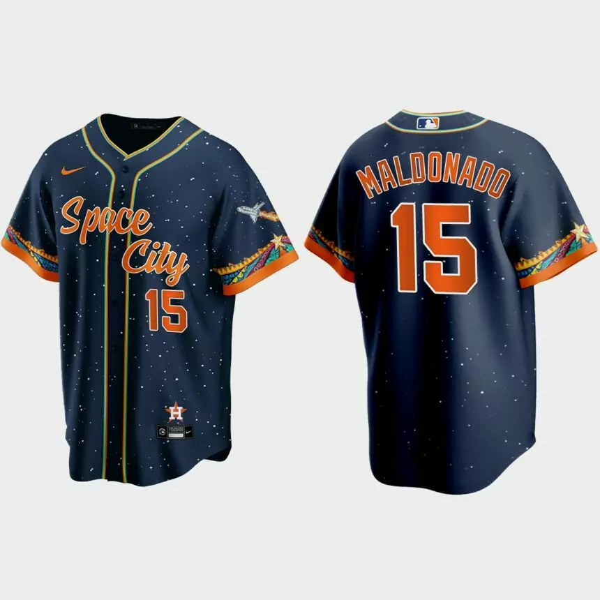 Houston Astros Martin Maldonado 2021 City Connect Replica Jersey – Navy