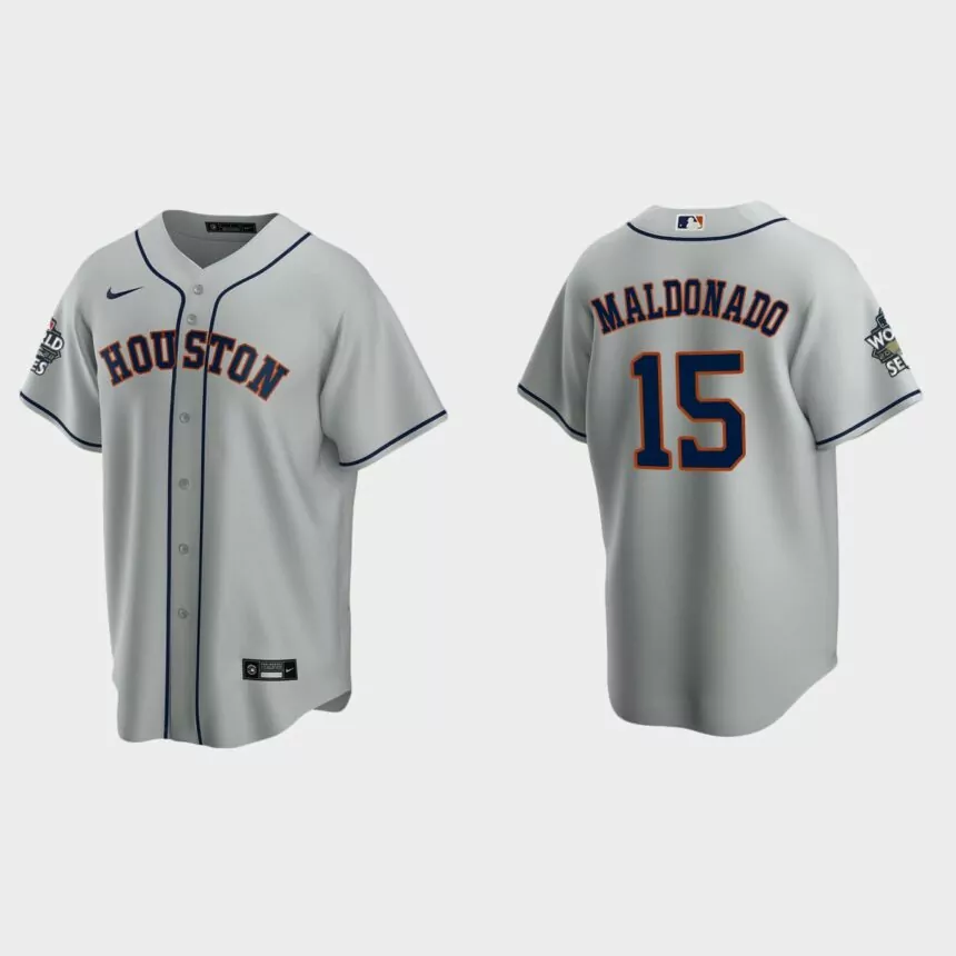 Houston Astros Martin Maldonado 2022 World Series Gray Replica Jersey