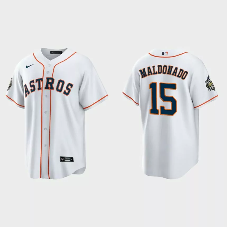 Houston Astros Martin Maldonado 2022 World Series White Replica Jersey