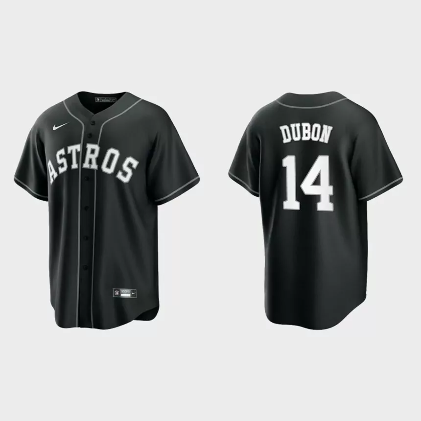 Houston Astros Mauricio Dubon Replica Official Jersey – Black White