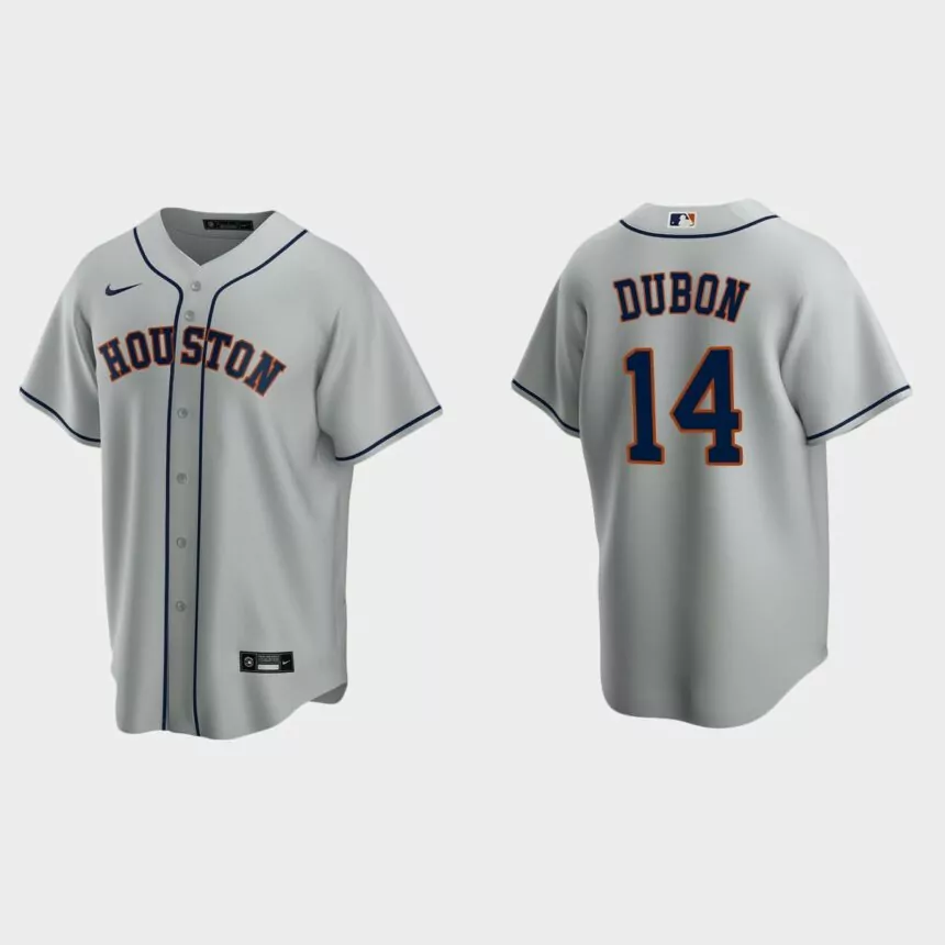 Houston Astros Mauricio Dubon Replica Road Jersey – Gray
