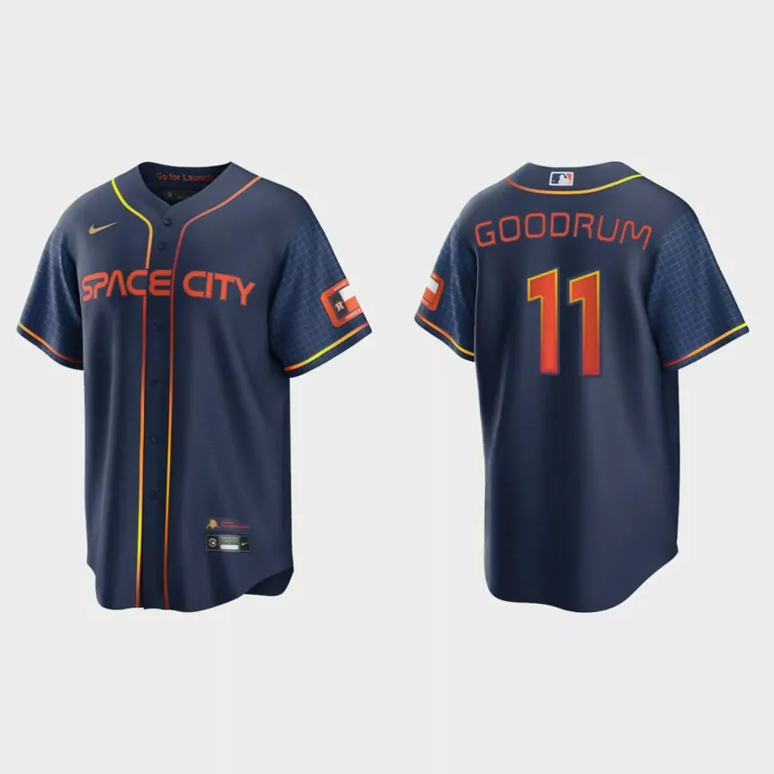 Houston Astros Niko Goodrum 2022 City Connect Replica Jersey – Navy