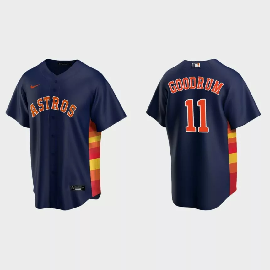 Houston Astros Niko Goodrum Replica Alternate Jersey – Navy
