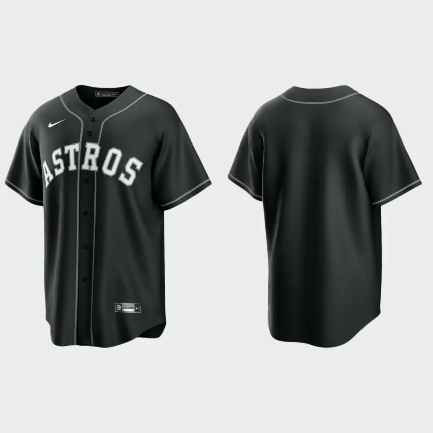 Houston Astros Replica Team Jersey – Black White