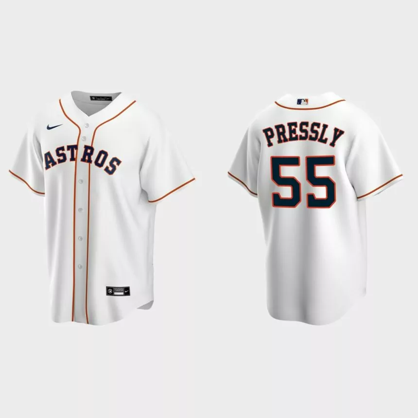 Houston Astros Ryan Pressly Replica Home Jersey – White