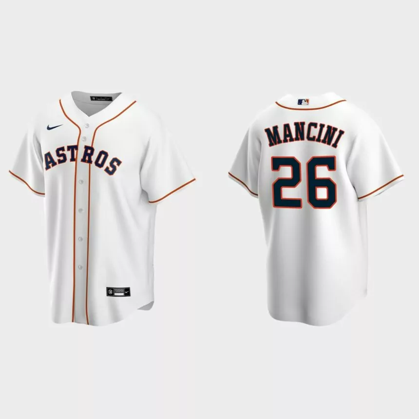 Houston Astros Trey Mancini Replica Home Jersey – White