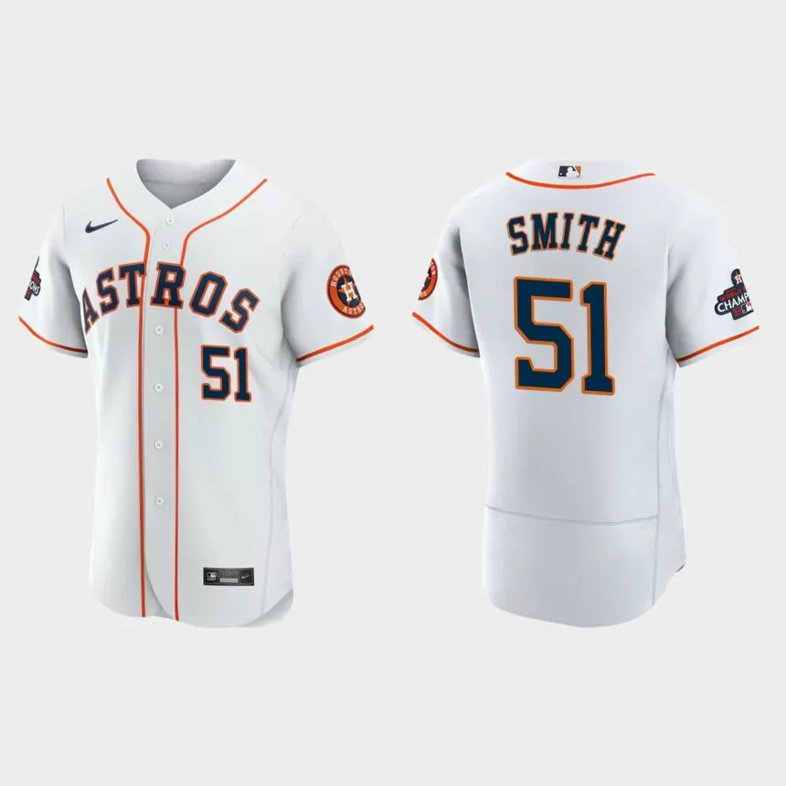 Houston Astros Will Smith 2022 World Series Champions White Authentic Jersey