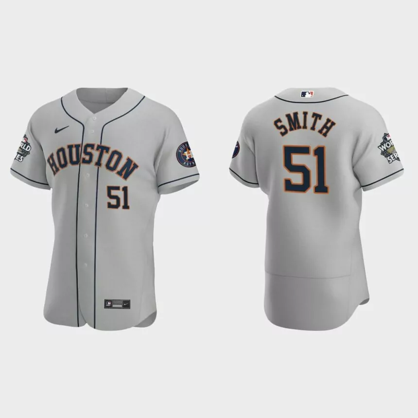 Houston Astros Will Smith 2022 World Series Gray Authentic Jersey