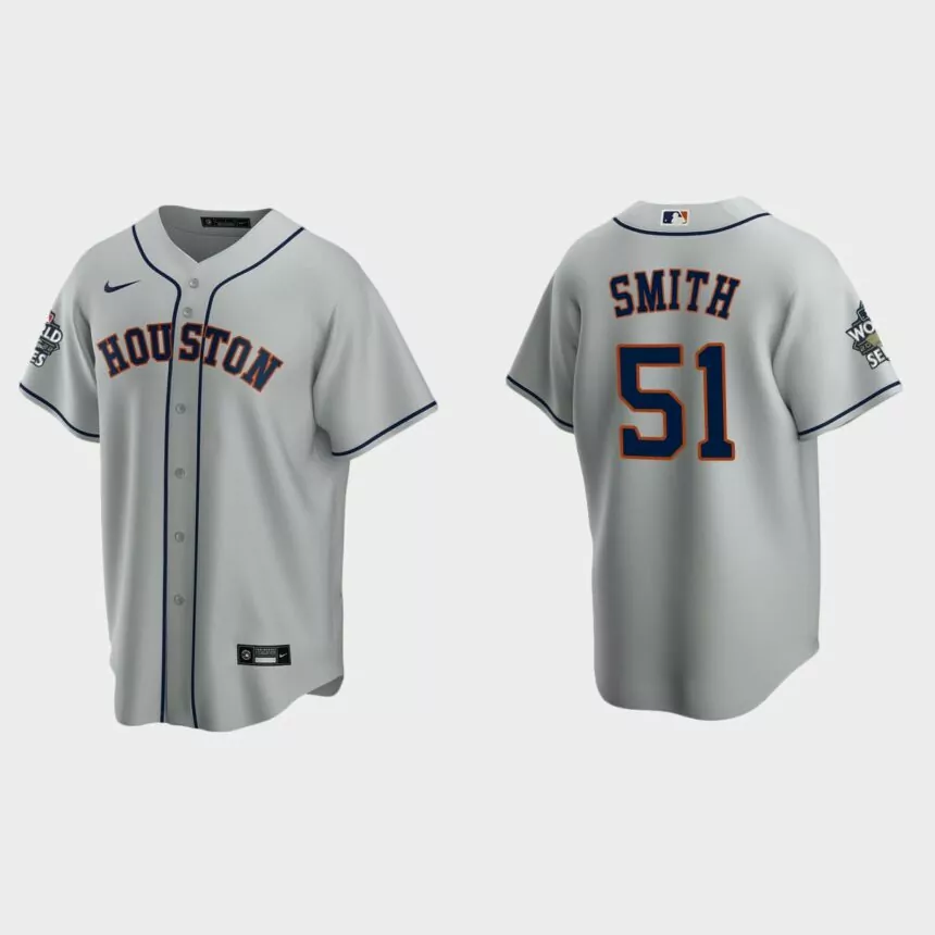 Houston Astros Will Smith 2022 World Series Gray Replica Jersey