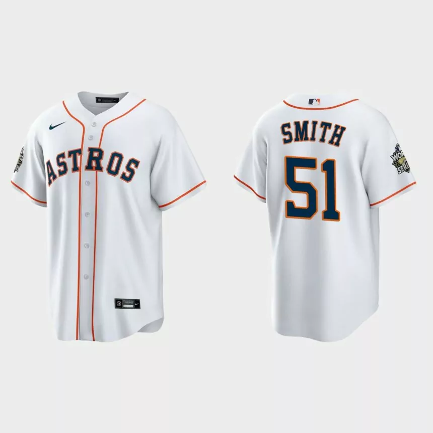 Houston Astros Will Smith 2022 World Series White Replica Jersey
