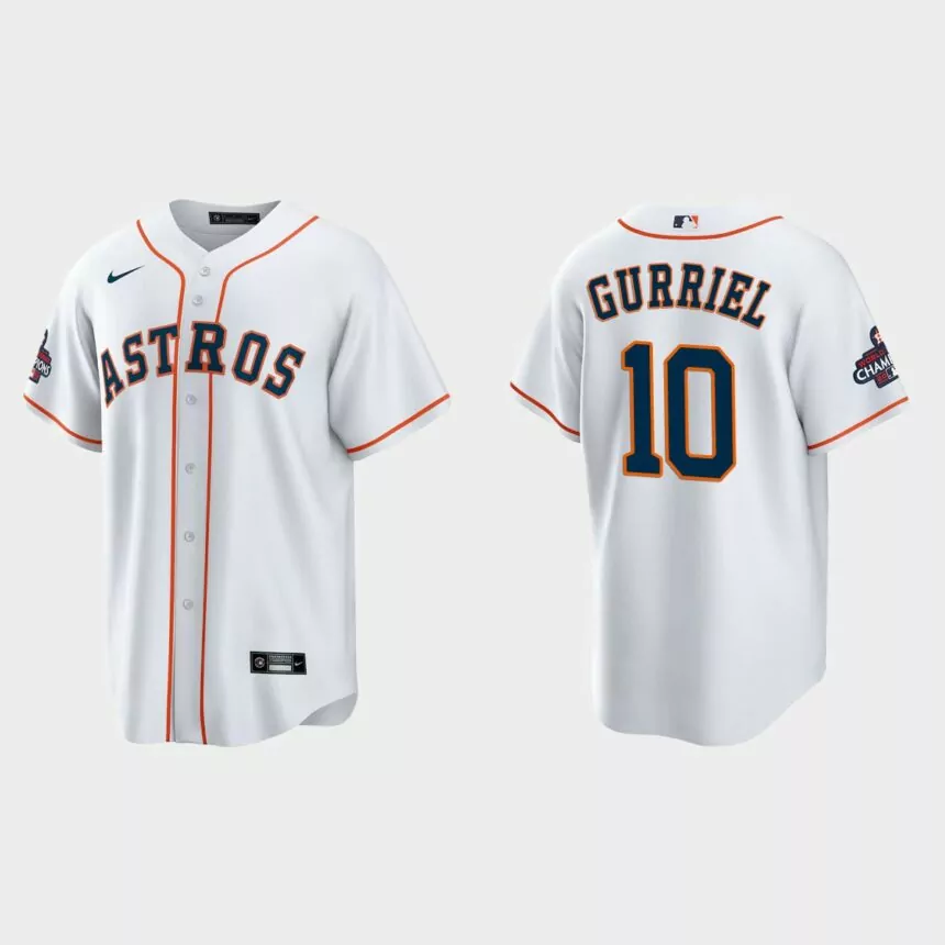 Houston Astros Yuli Gurriel 2022 World Series Champions White Replica Jersey