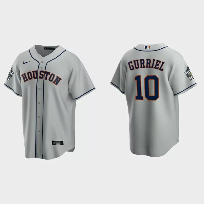 Houston Astros Yuli Gurriel 2022 World Series Gray Replica Jersey