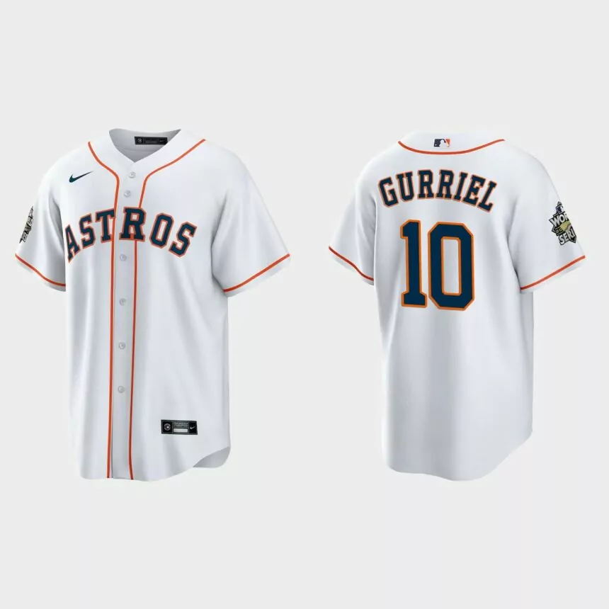 Houston Astros Yuli Gurriel 2022 World Series White Replica Jersey