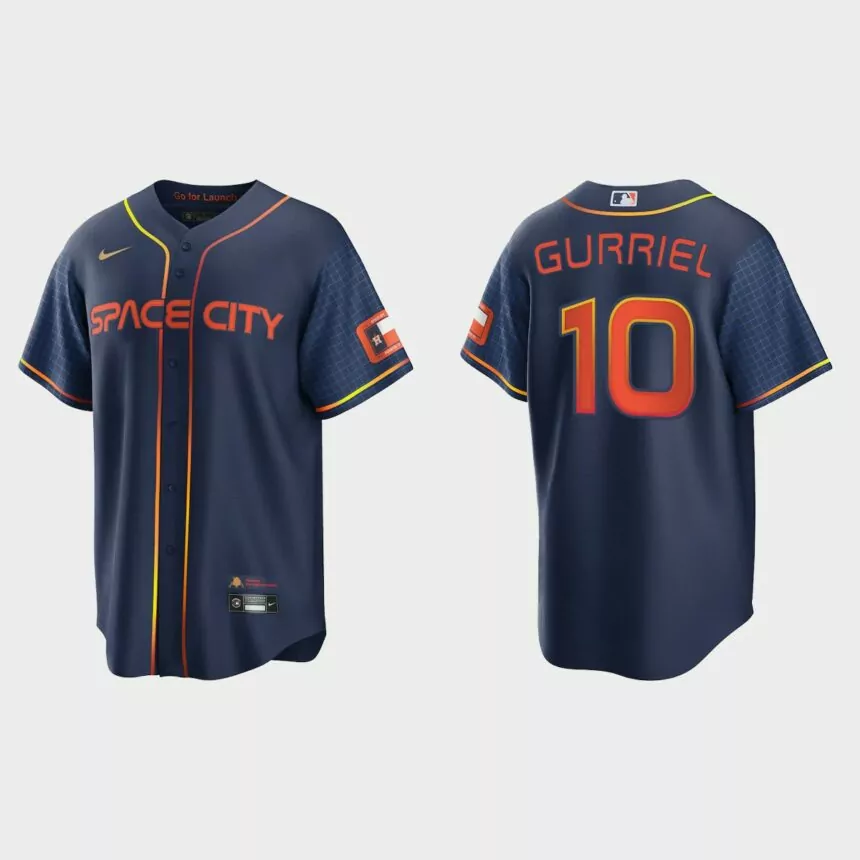 Houston Astros Yulieski Gurriel 2022 City Connect Replica Jersey – Navy