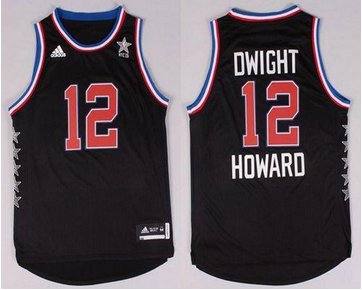 Houston Rockets #12 Dwight Howard Black 2015 All Star Stitched NBA Jersey